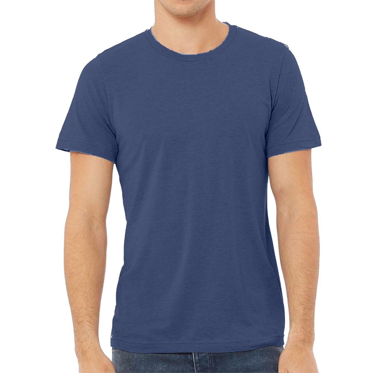 BELLA + CANVAS Adult's Triblend Tee, Crewneck Crafts Friendly Shirt